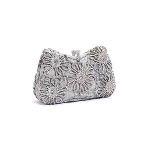 NEW EMM KUO women's gustavia clutch crossbody bag in denim blue